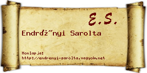 Endrényi Sarolta névjegykártya